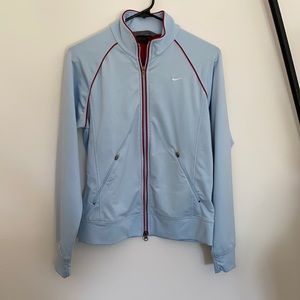 Vintage Baby Blue Nike Zip-up